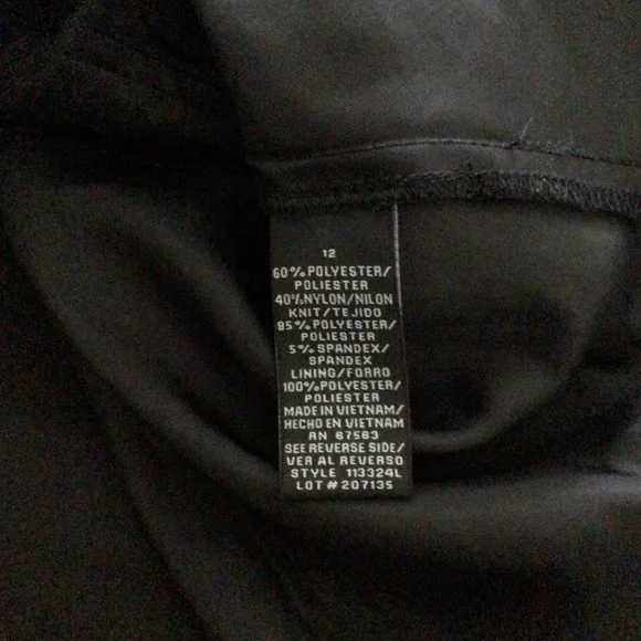 Dress Barn Collection Red and Black V-Neck Formal Dress - Size 12 - Picture 11 of 13